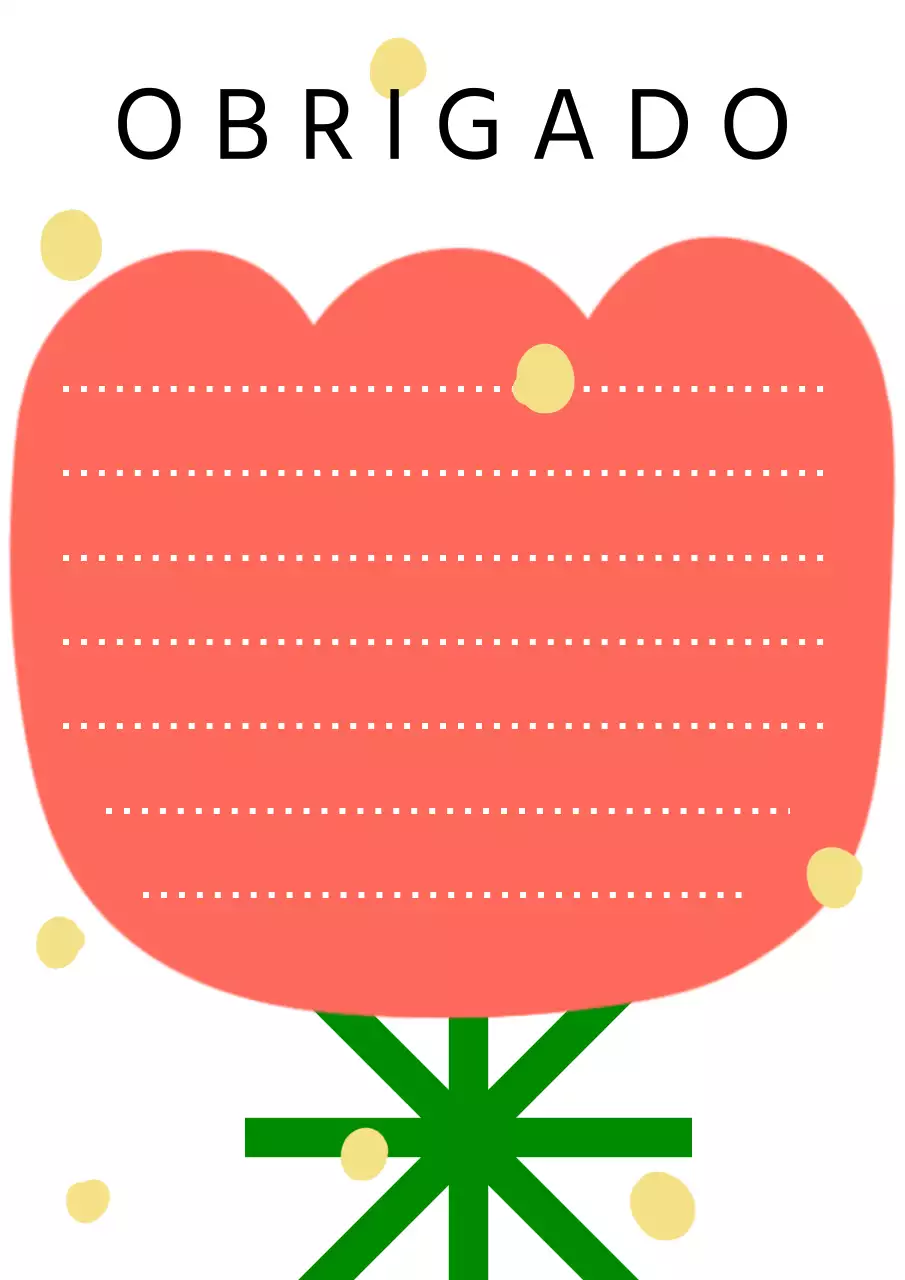 Carta-convite minimalista em vermelho e verde