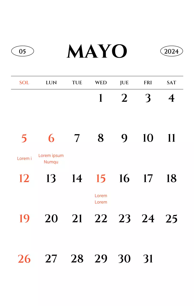 Calendario de pared de estilo sencillo con concepto de fotografía de viajes emocional en blanco y negro