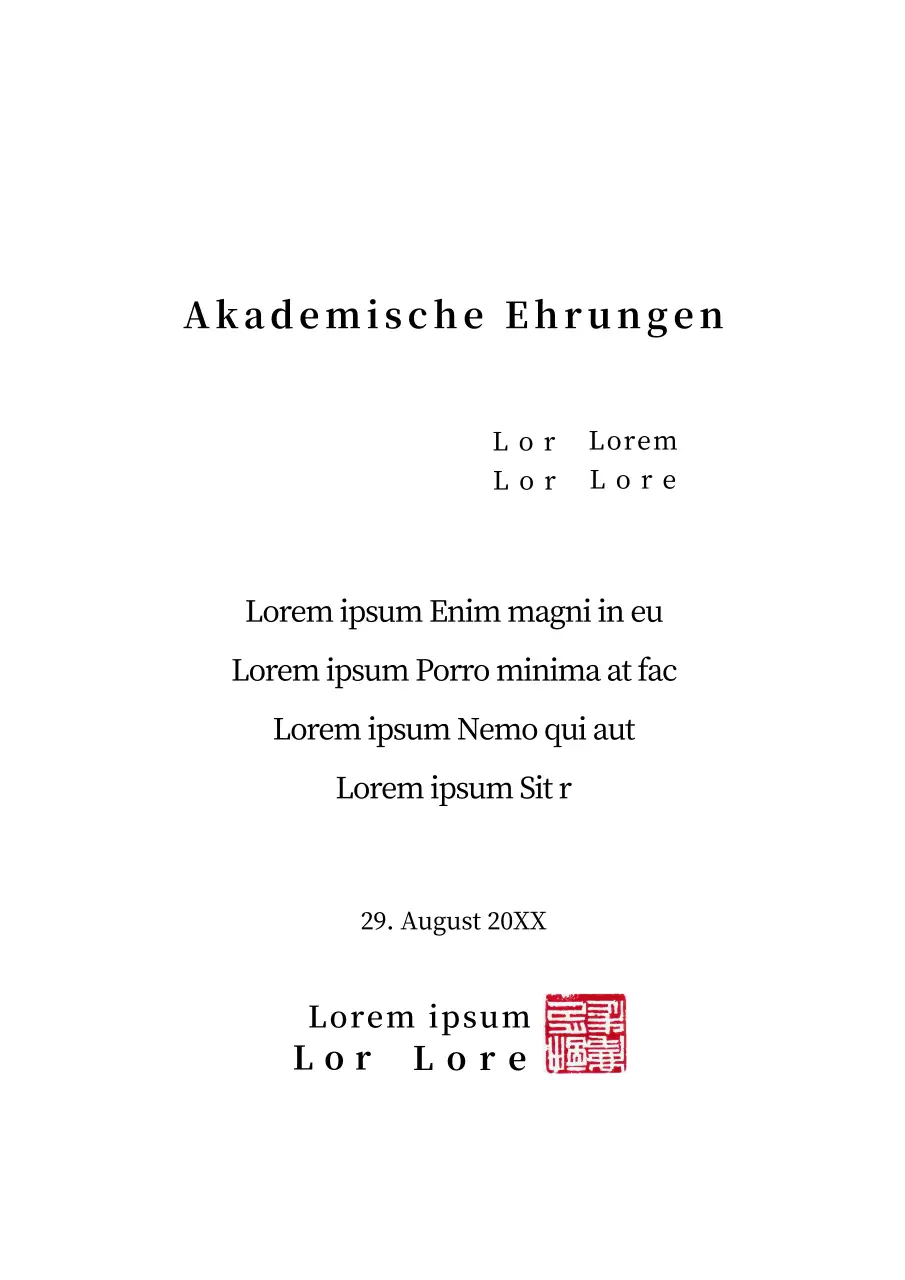 Universitätspreise für akademische Exzellenz mit einem sauberen Formularkonzept