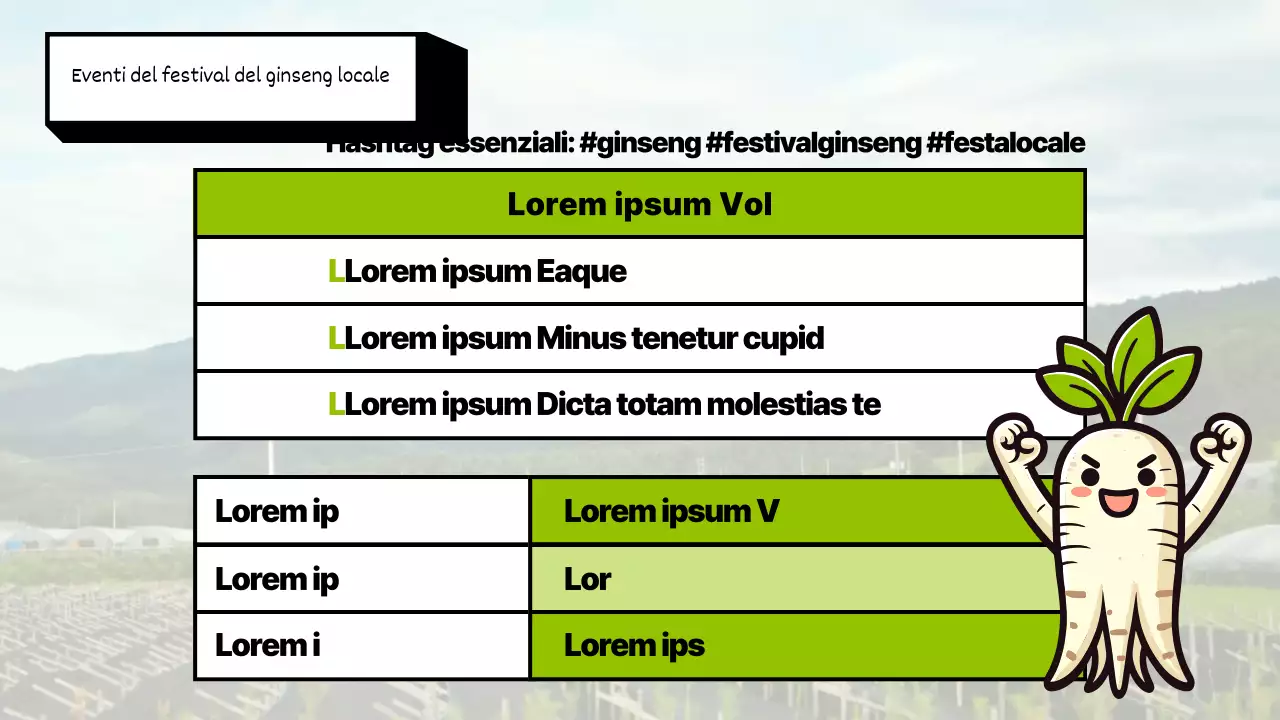 Una guida al festival del ginseng verde e retrò