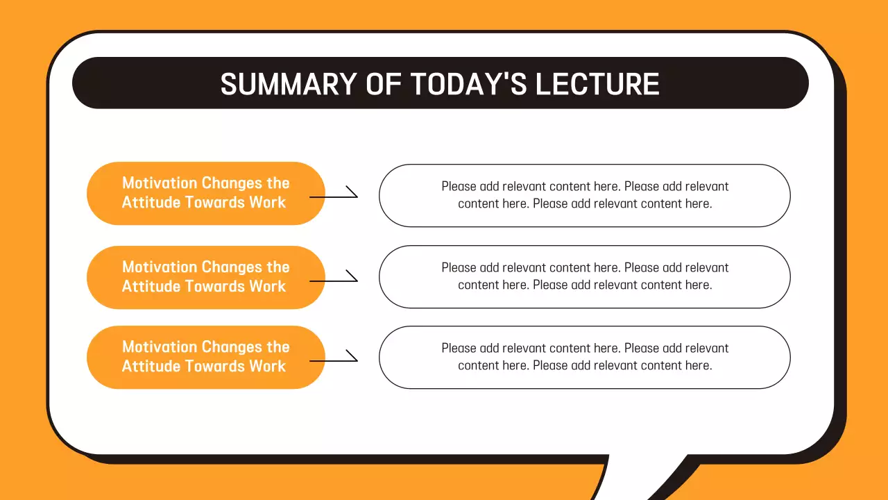 오렌지 프로페셔널 모티베이션 프레젠테이션
