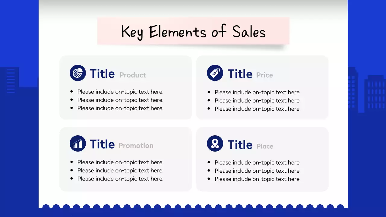 Blue Modern Market Report Document Presentation