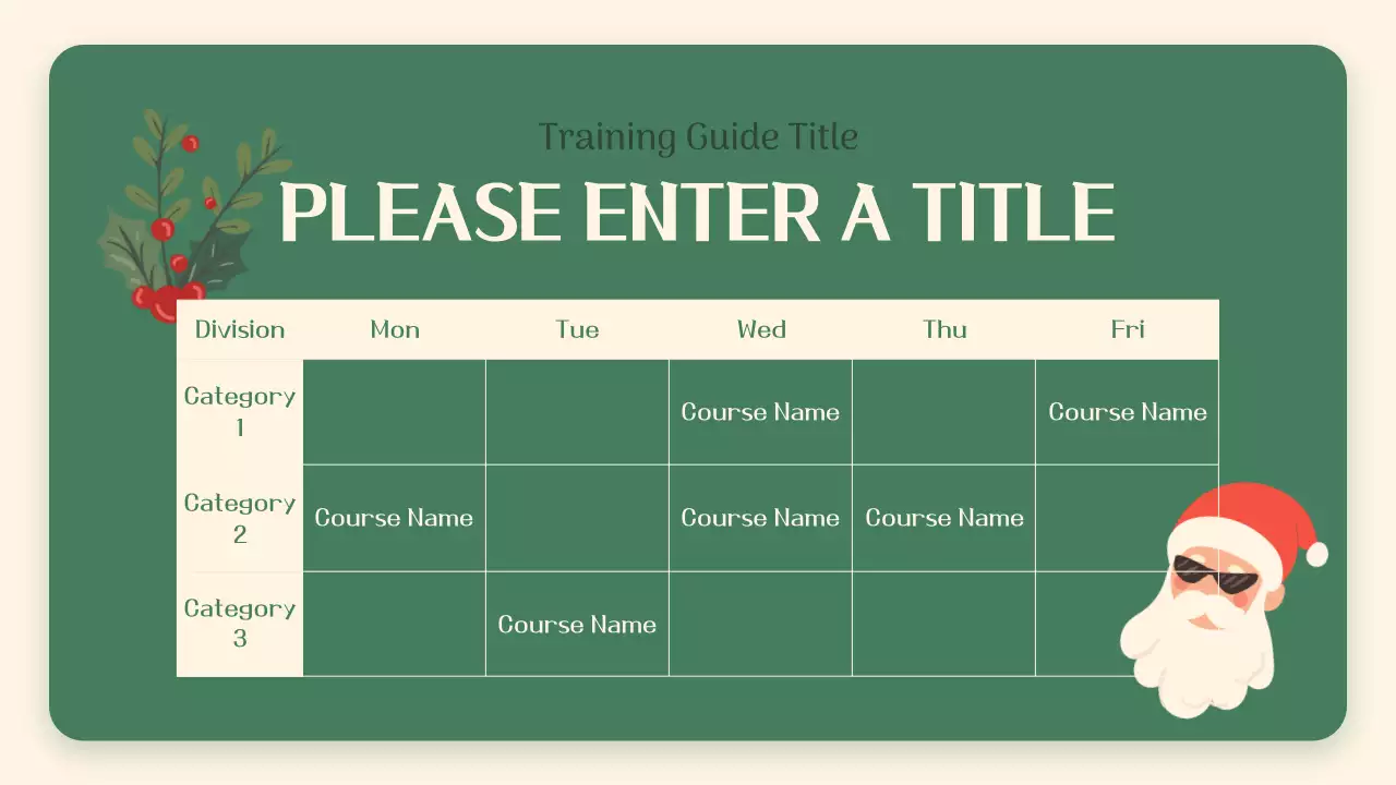 그린 전통 자원봉사 가이드 프레젠테이션