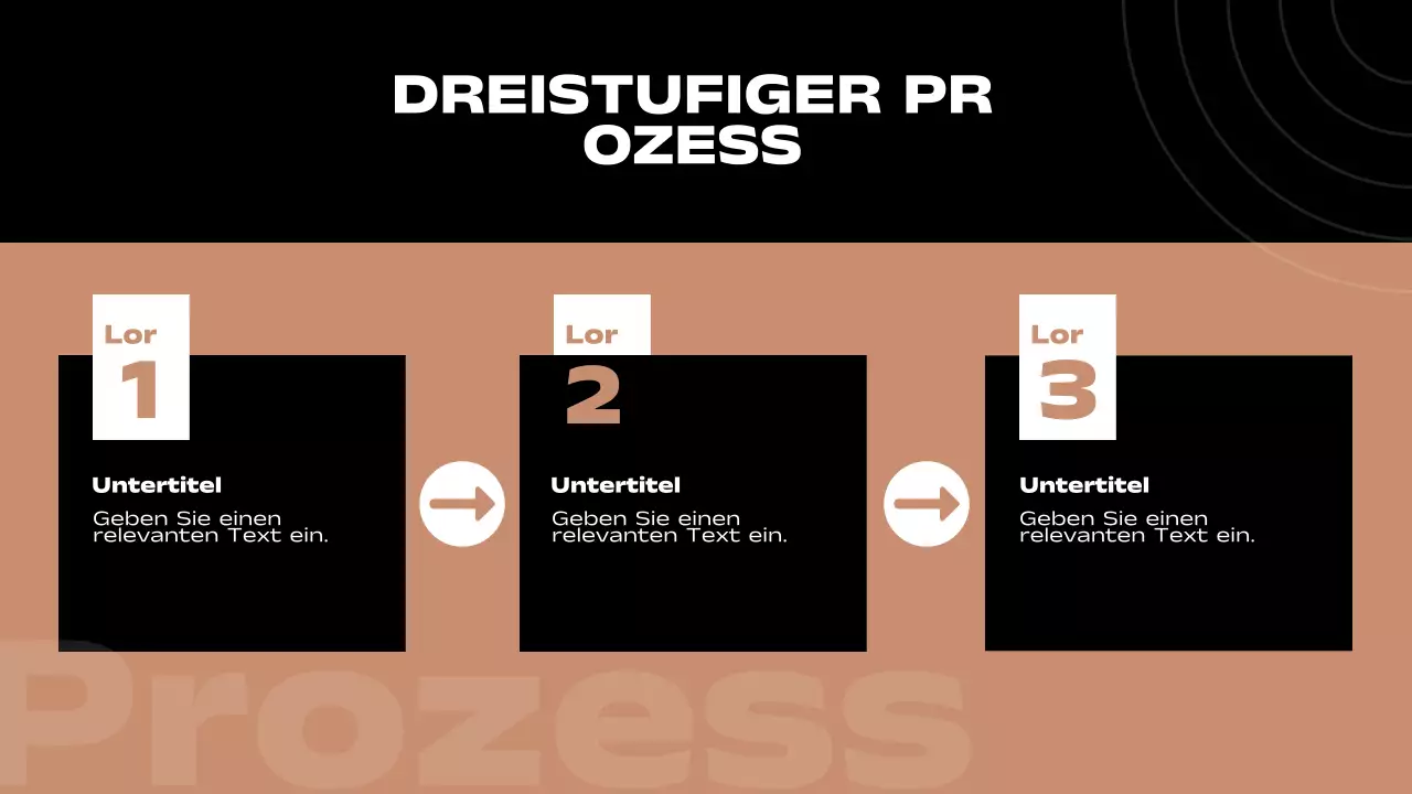 Brauner und schwarzer Minimal-Seitenbericht mit mehreren Layouts