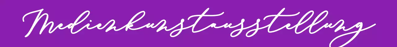 Kulturelle Ausstellung mit einem kursiven Konzept