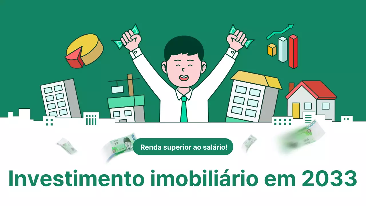 Dicas simples de investimento imobiliário em verde e branco