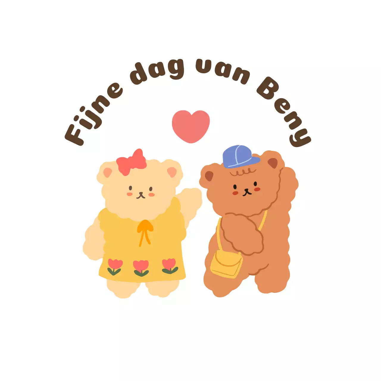 Stationery ontwerp met twee schattige teddyberen die bij elkaar staan