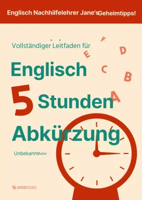 Minimalistischer englischer Einband in Rot und Grün