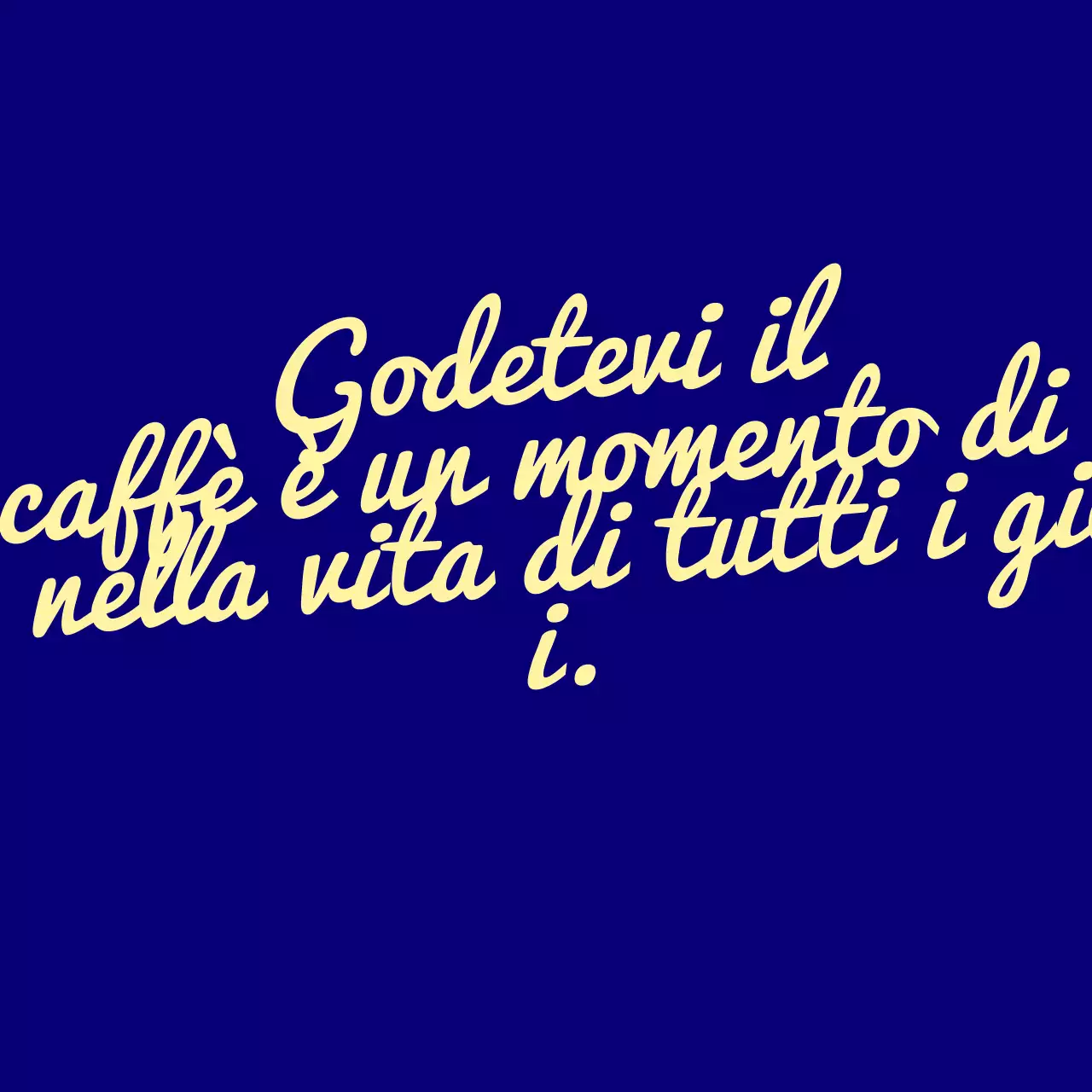 Caffè con concetto di tipografia lettering