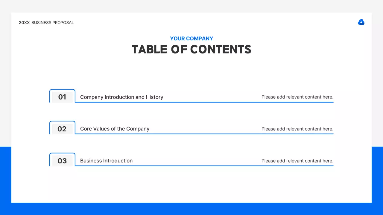 Blue Professional Business Proposal Presentation