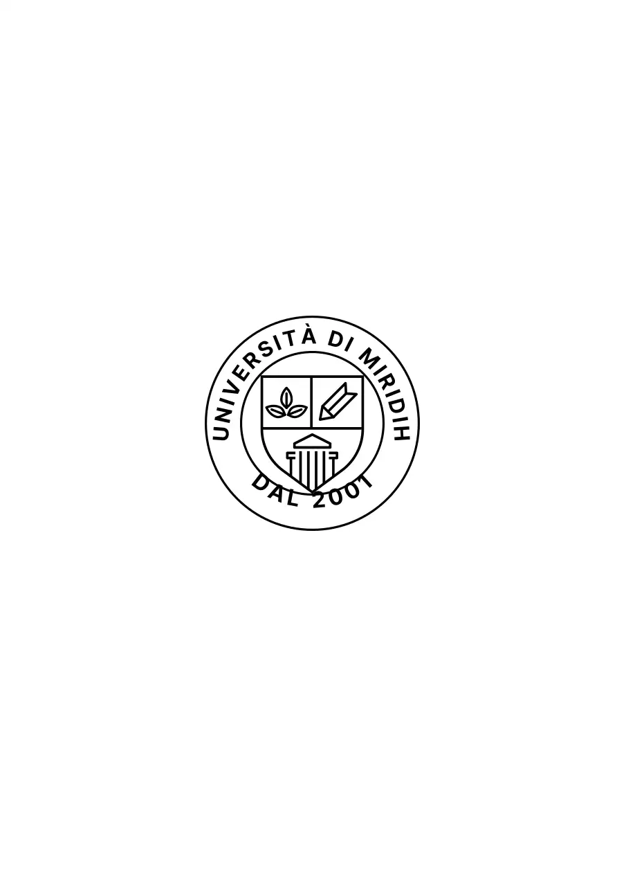 Caso d'inserimento del simbolo del logo dell'università