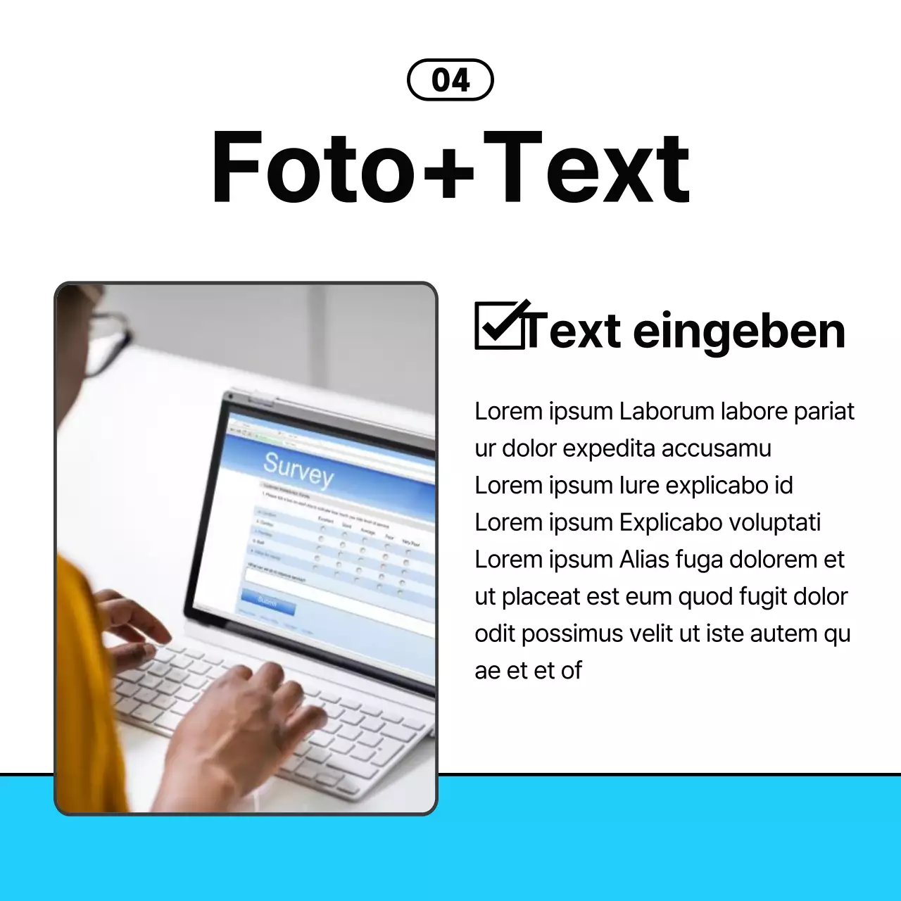  Einfache Business-Tipps in Hellblau und Schwarz