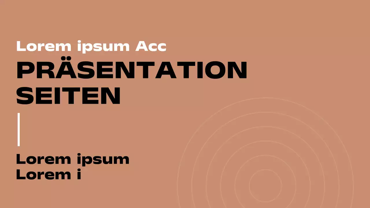 Brauner und schwarzer Minimal-Seitenbericht mit mehreren Layouts