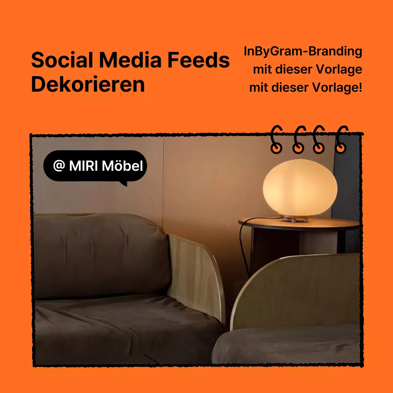 Ein Leitfaden für ein sauberes Marken-Kit in Orange und Schwarz