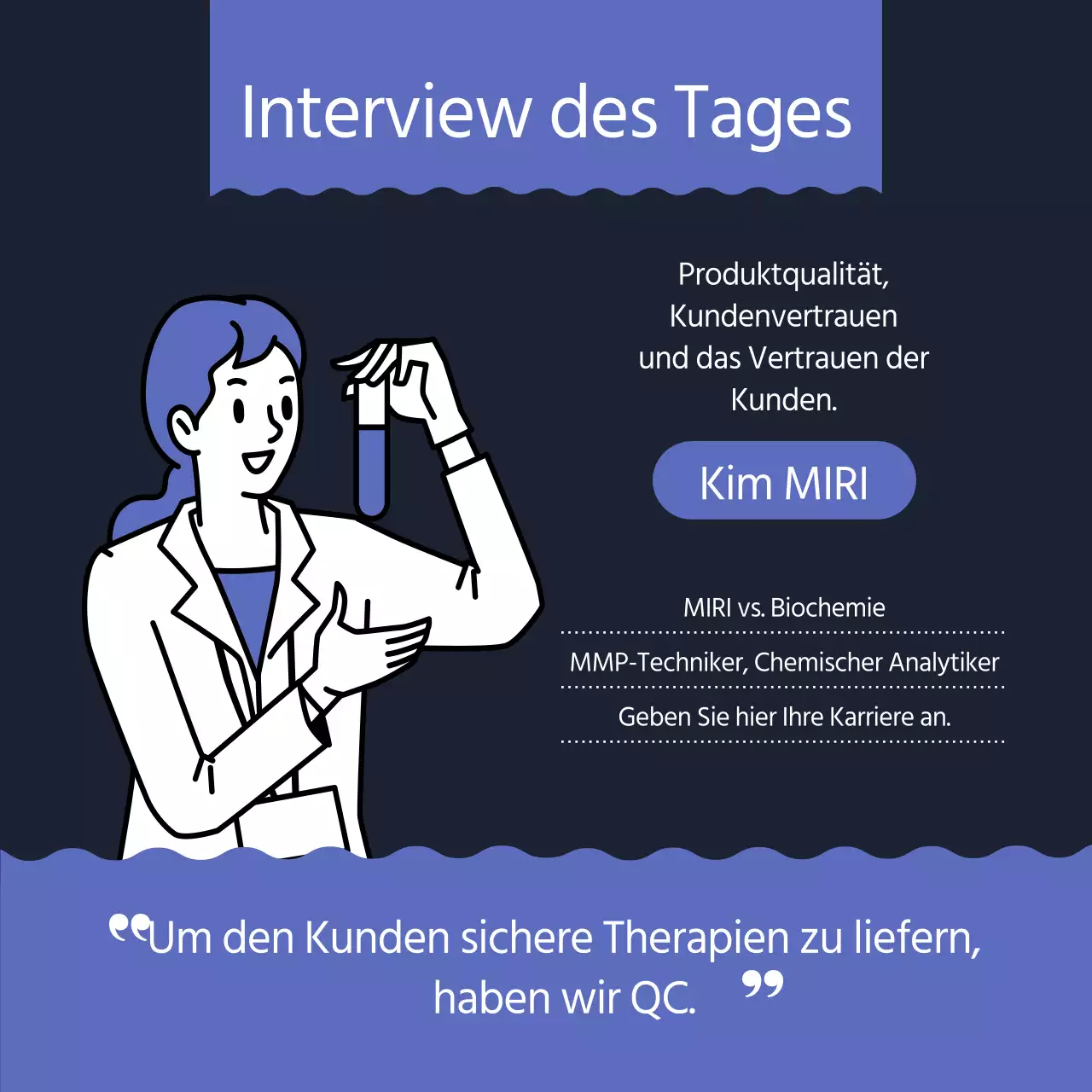 Ein einfaches, marineblaues Anschreiben für Job Q&A
