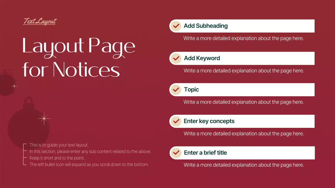 빨간색 전통 크리스마스 프레젠테이션