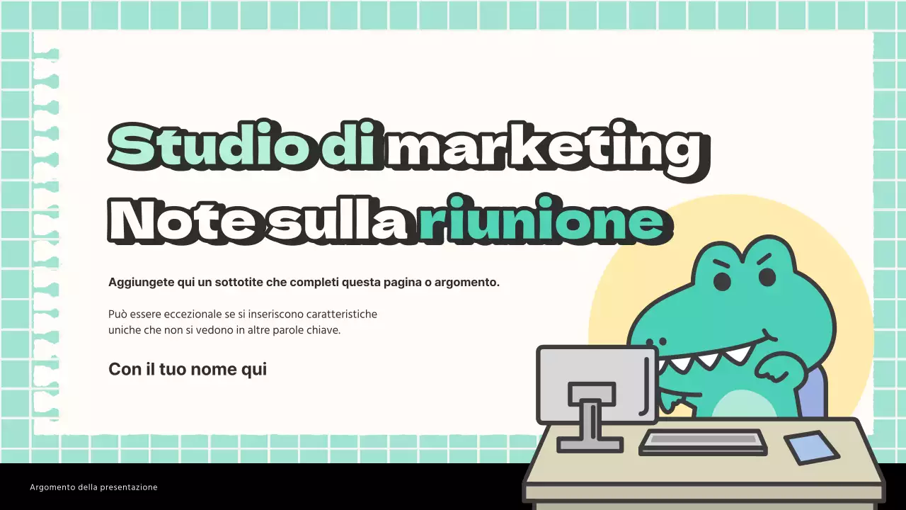 Rapporto di ricerca sulle tendenze di marketing in bianco e menta