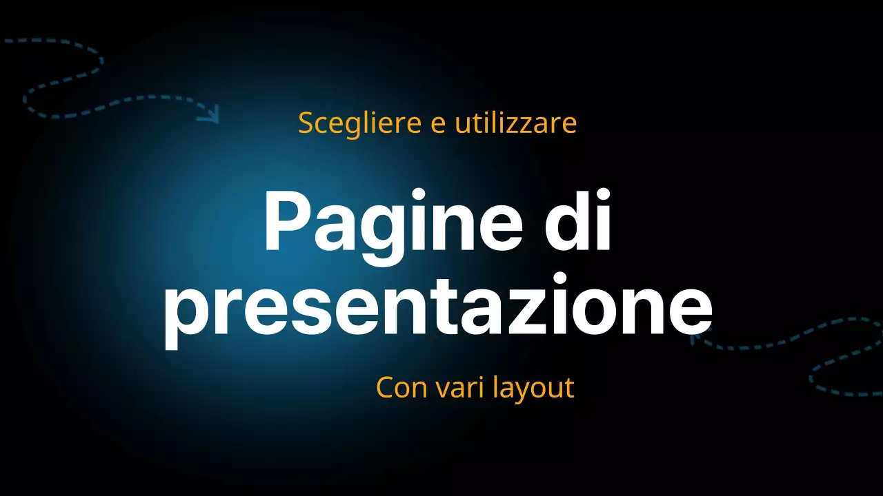 Nero e blu, layout moderno e versatile Materiale della pagina