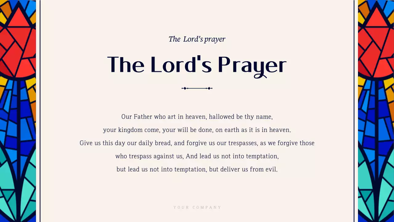 Navy Traditional Church Announcement Presentation