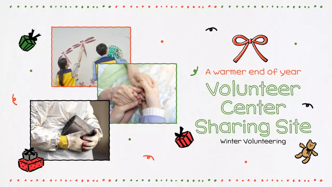 화이트 심플 자원봉사자 프로모션 유튜브 썸네일