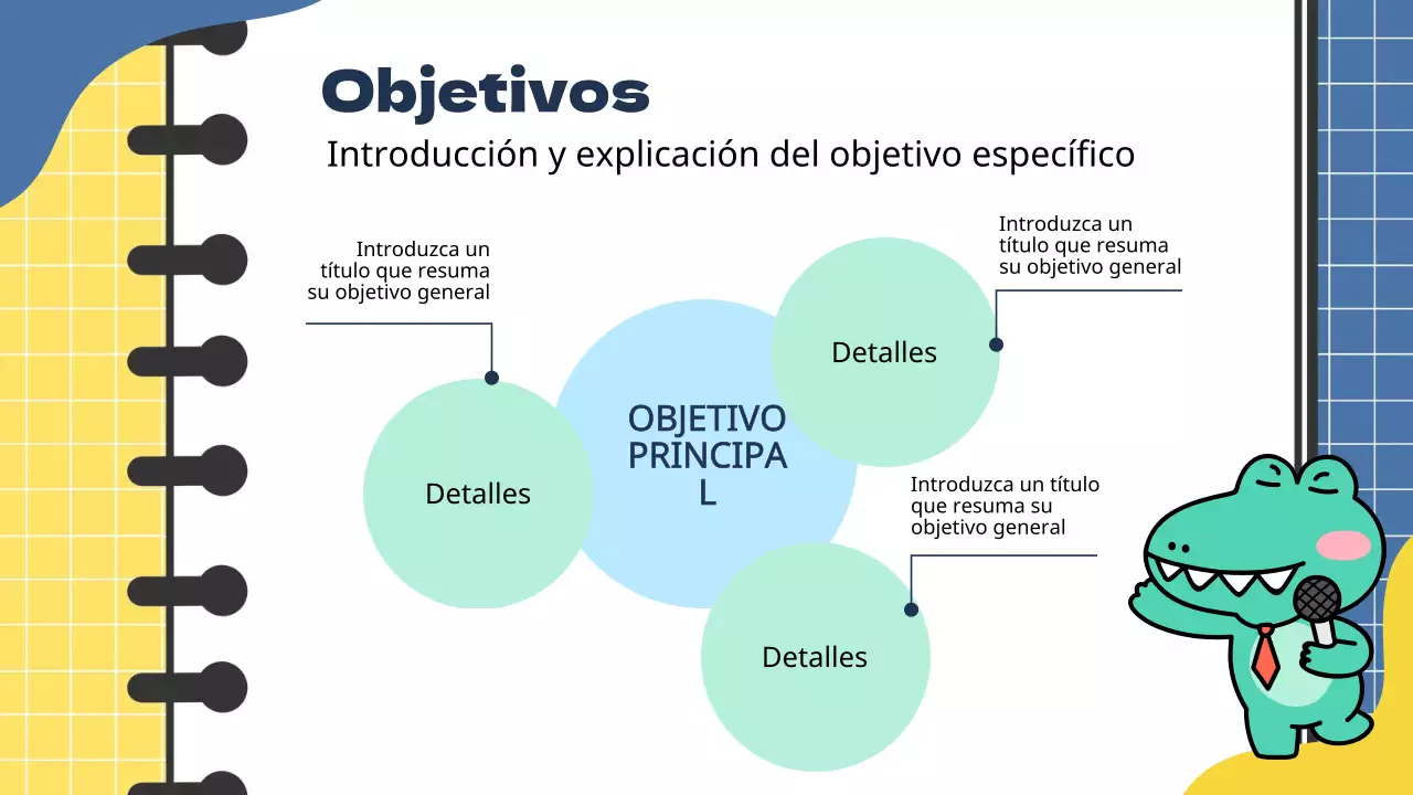 Informe de notas de estudio sobre las tendencias de marketing en azul y amarillo