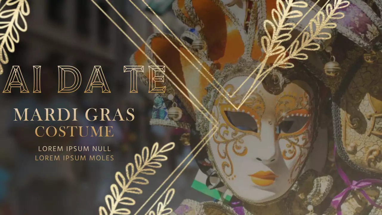 Guida al costume classico d'oro del Martedì Grasso fai da te