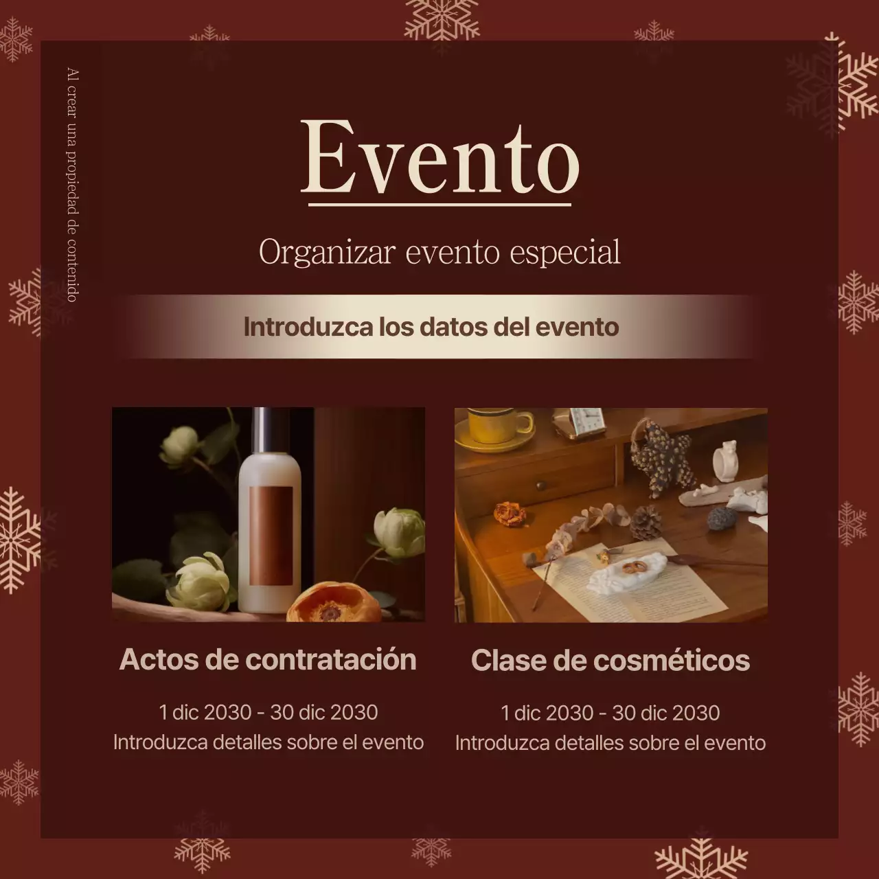 Promover un sencillo kit de marca en rojo y verde