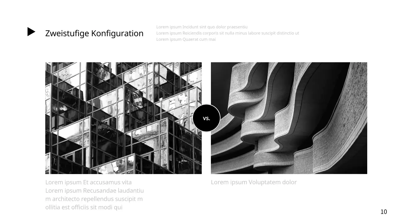 Ein weißer, einfacher Strategieberatungsbericht