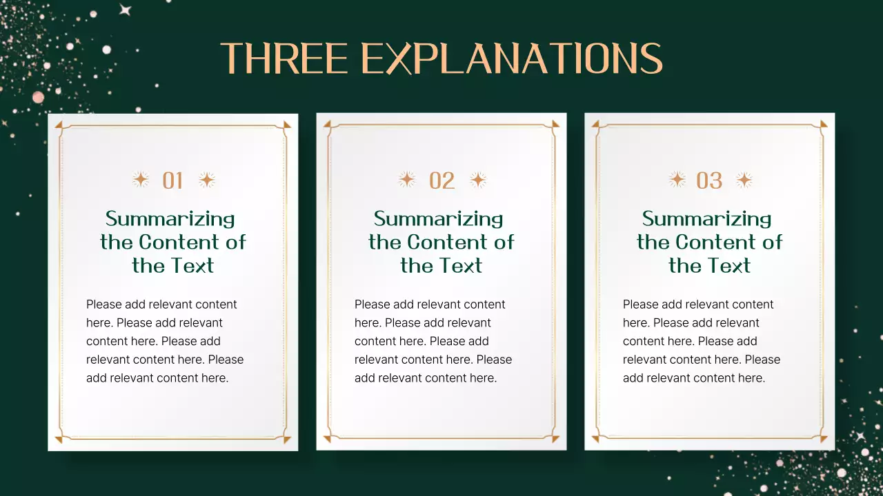 Green Elegant Christmas Template Presentation