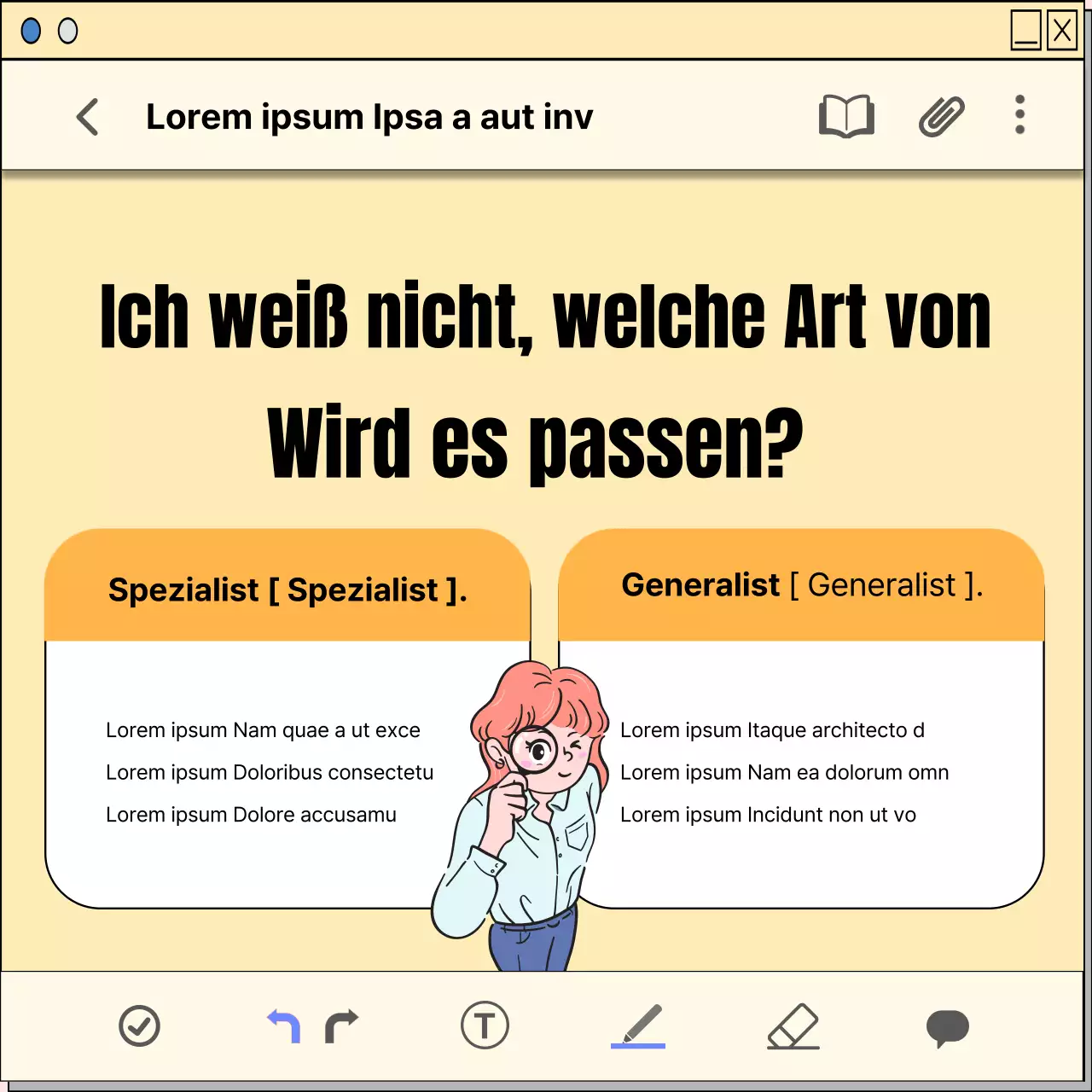 Ein Leitfaden für die Karriereplanung mit einem gelben, kitschigen Notizblockkonzept