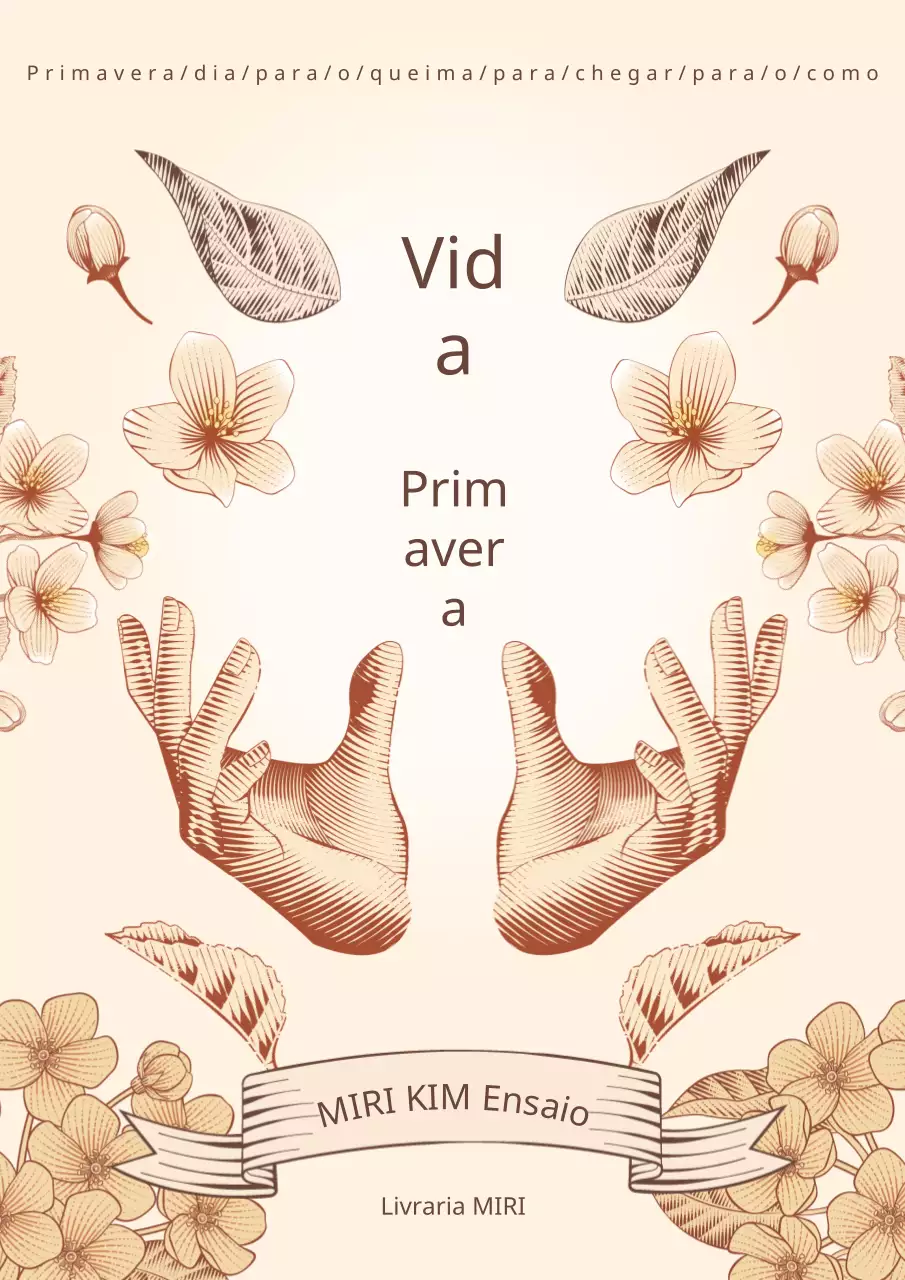 Uma capa clássica de ensaio sobre lições de vida em amarelo e castanho