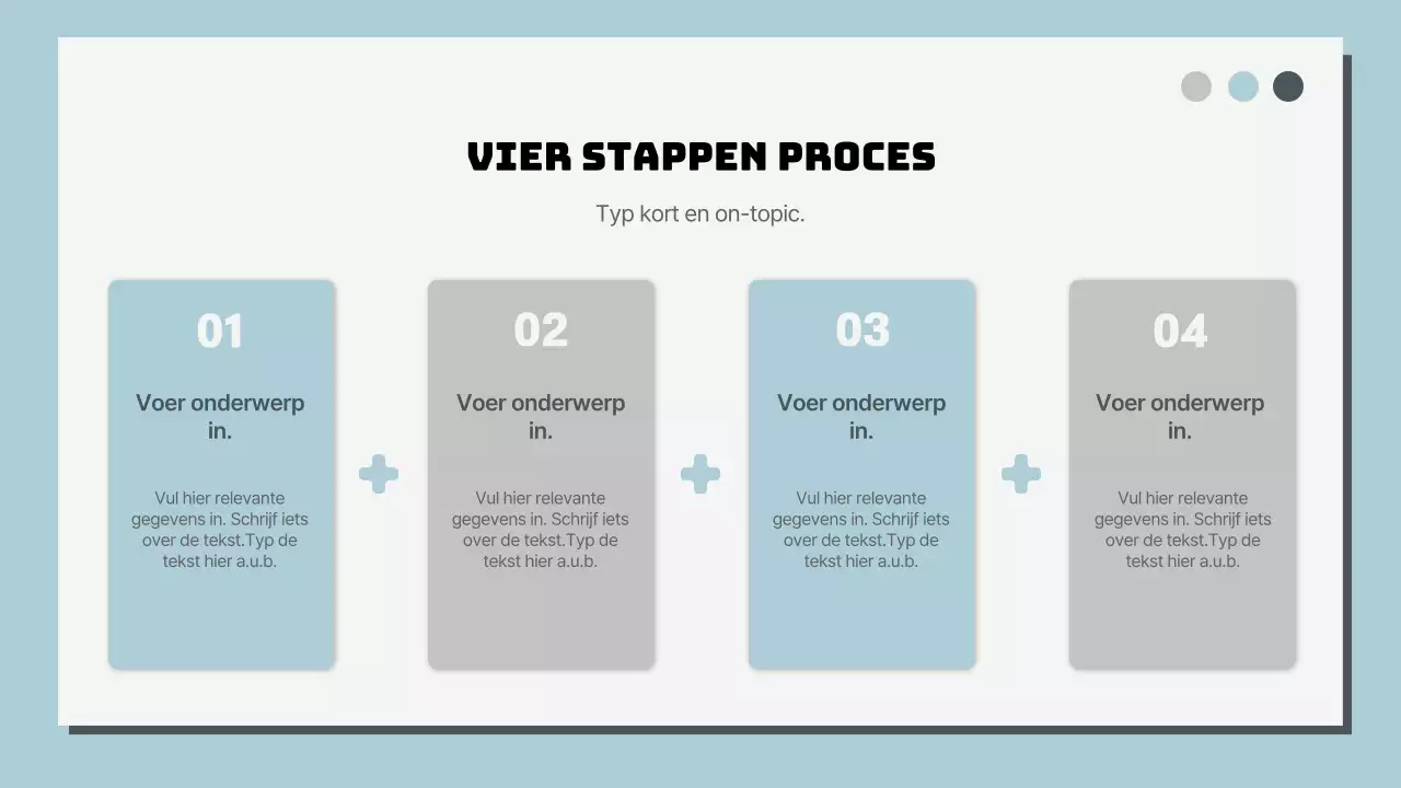 Hemelsblauw en Wit Klassiek Rapport met meerdere pagina's