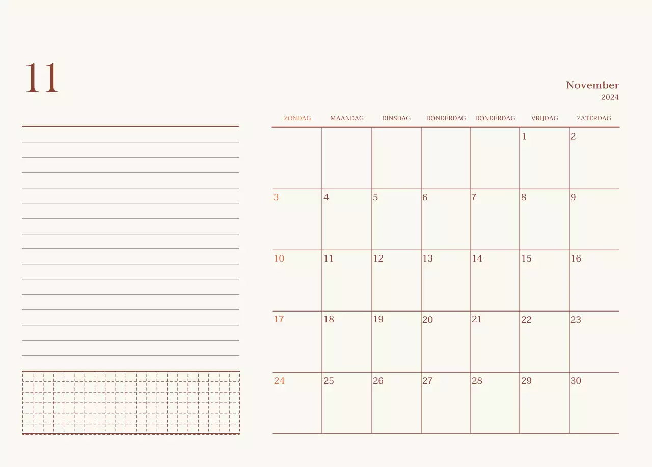 Emotionele fotolay-out voor café in beige en bruin