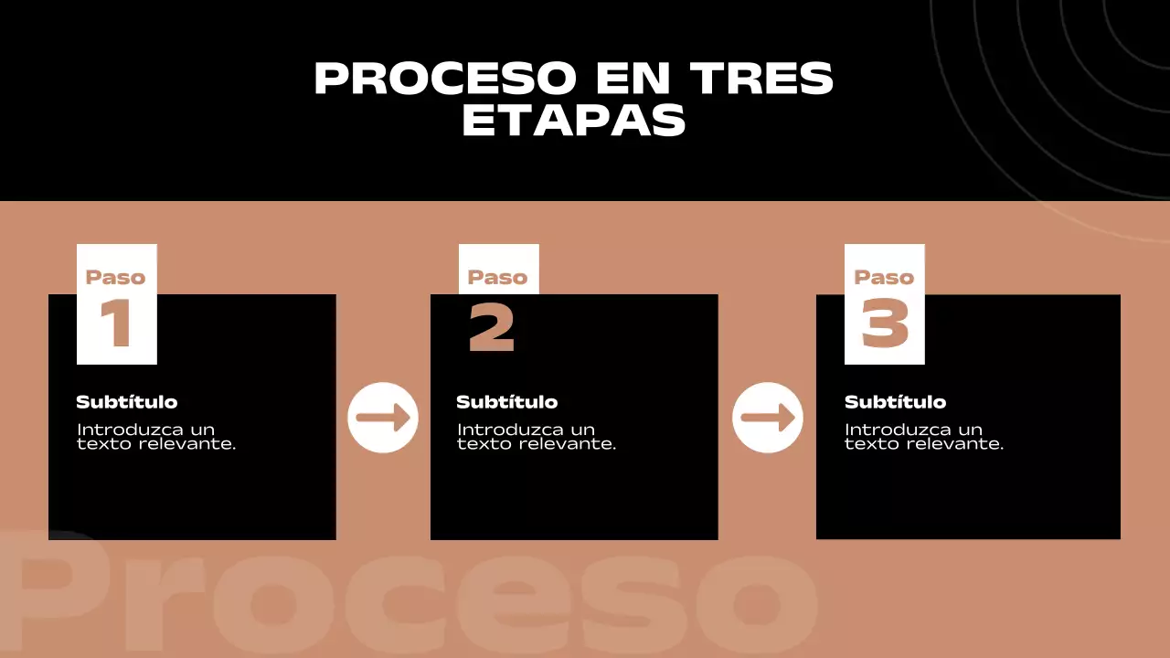 Informe de páginas con diseño mínimo múltiple en marrón y negro