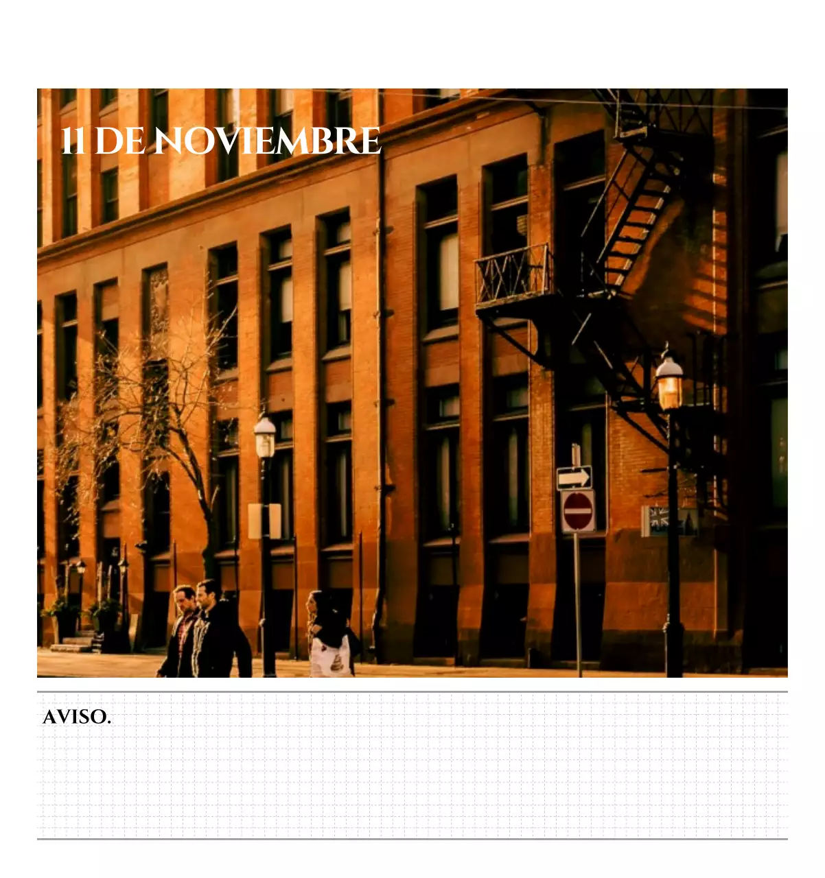 Calendario de pared de estilo sencillo con concepto de fotografía de viajes emocional en blanco y negro