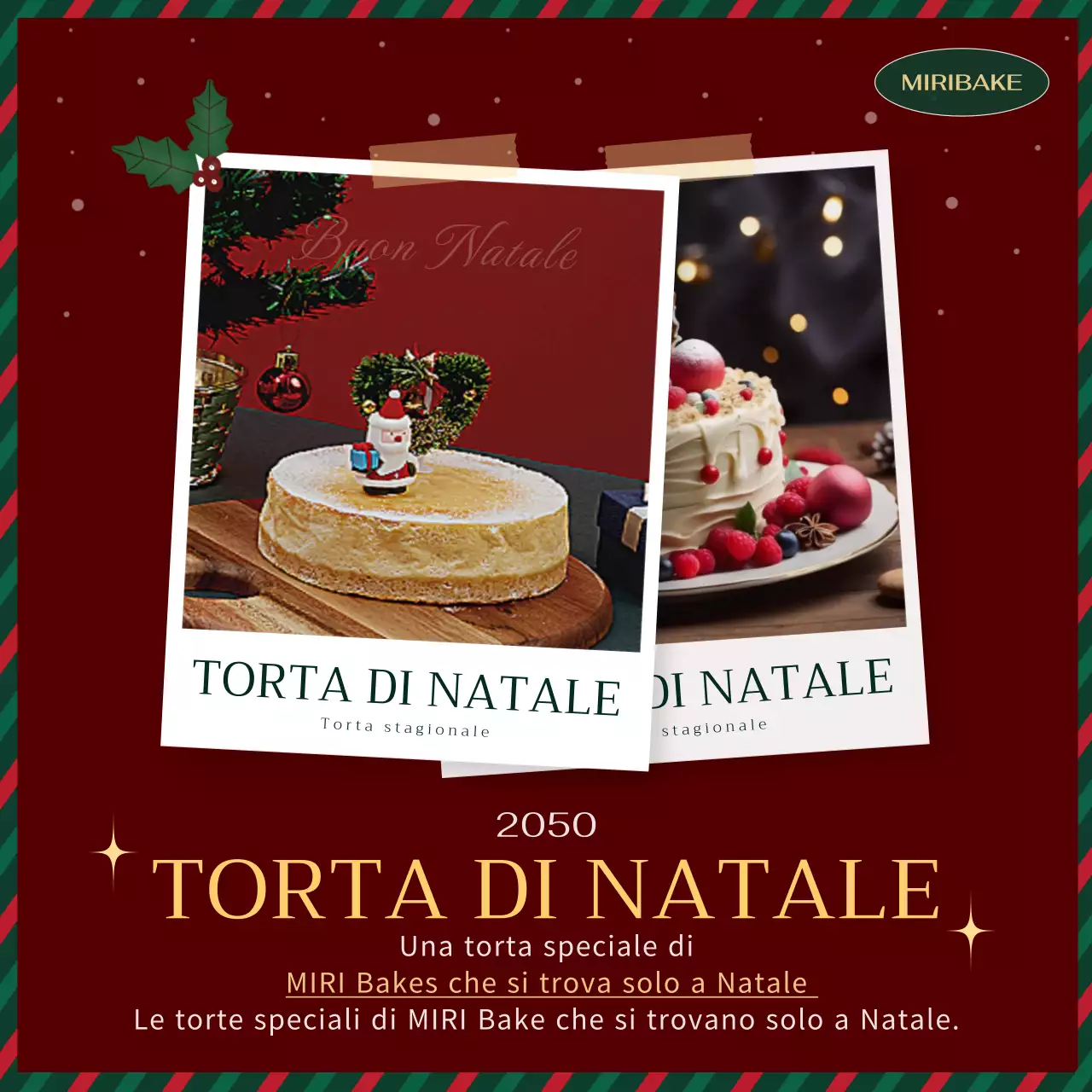 Promuovere un classico dolce natalizio in verde