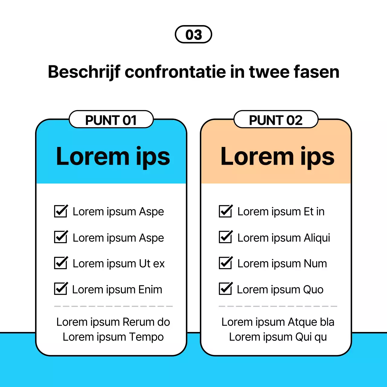  Eenvoudige zakelijke tips in lichtblauw en zwart