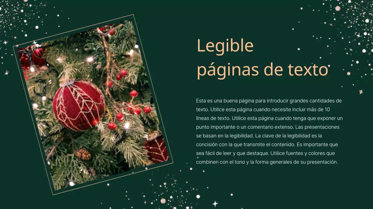 Presentación de concepto navideño con clase sobre fondo caqui