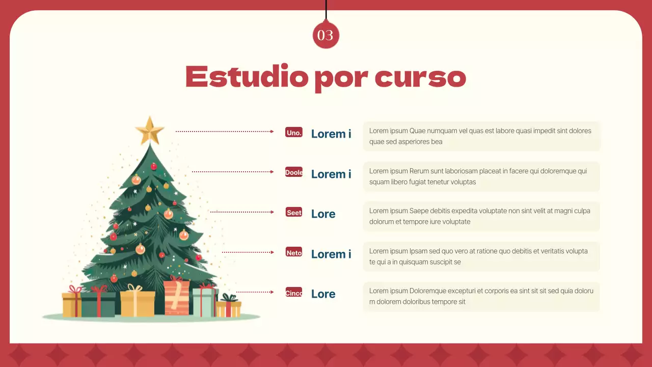 Curso intensivo de invierno en rojo y azul marino