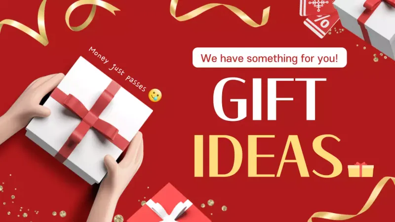 Thumbnail YouTube Promosi Hadiah Modern Merah