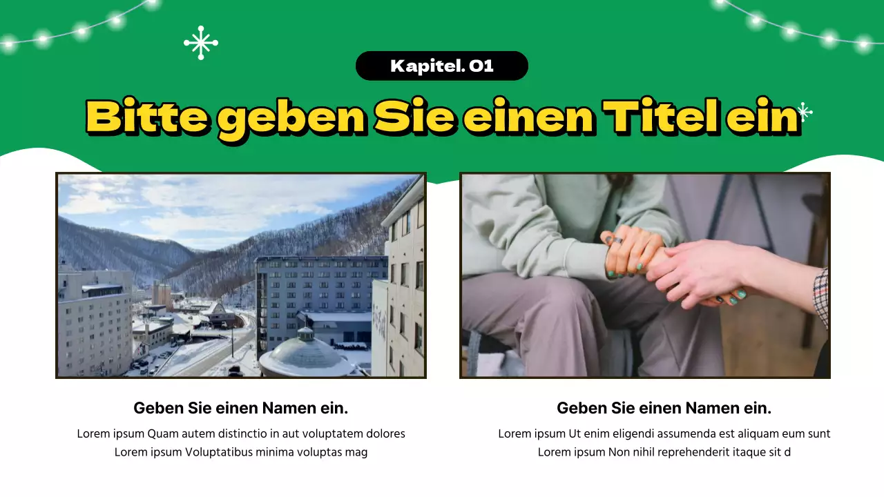 Trendige Schulungsmaterialien für Freiwillige im Winter mit rotem Hintergrund