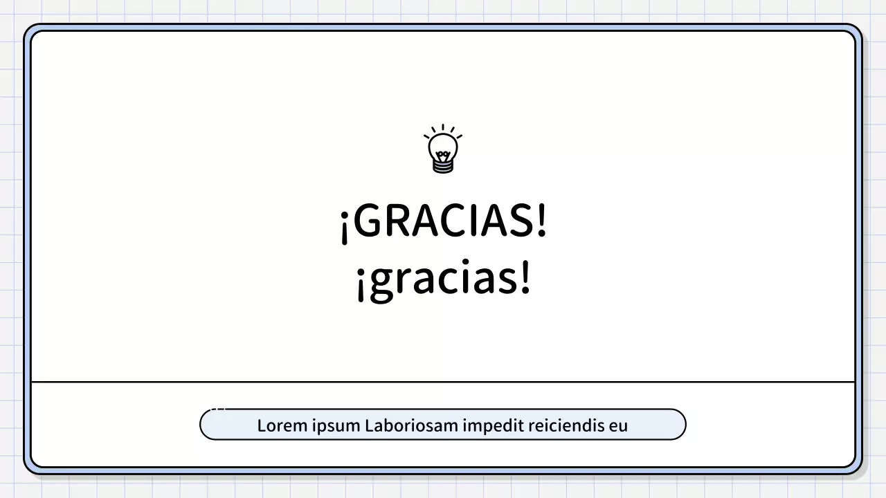 Un sencillo informe de síntesis de color azul claro