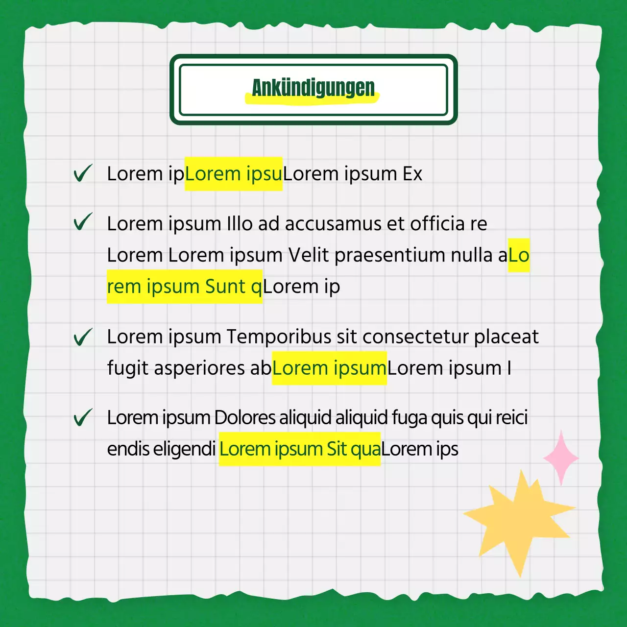 Ein Leitfaden für ein kitschiges grün-gelbes Branding-Kit