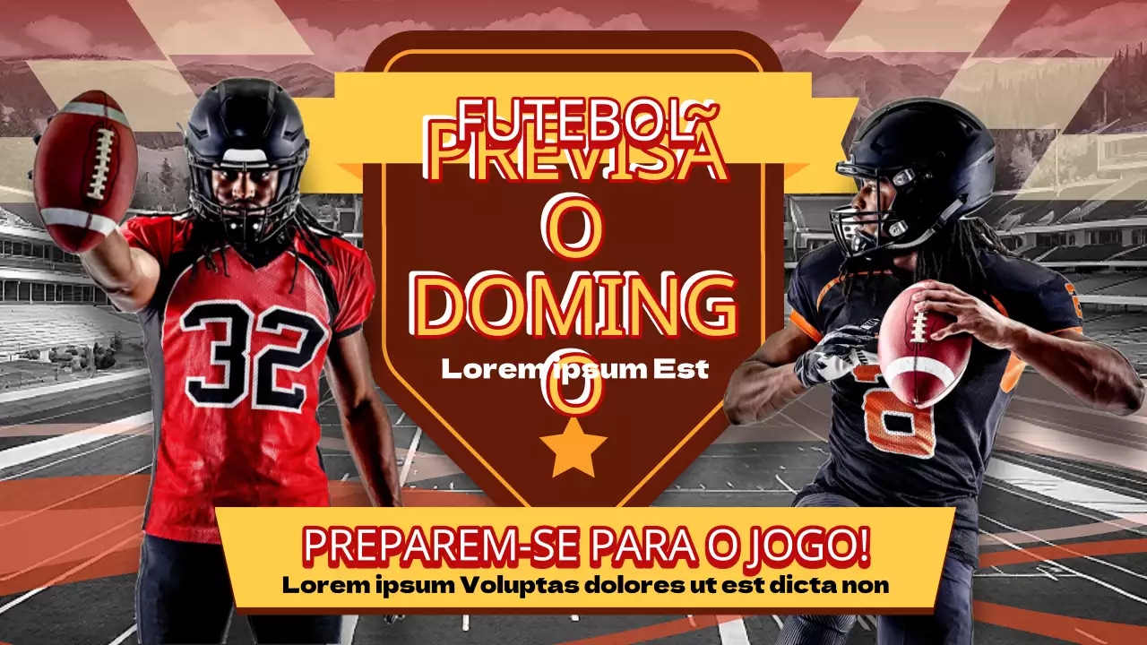 Apresentamos a antevisão kitsch laranja e amarela do Super Bowl Sunday