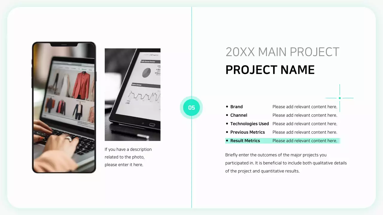 화이트 모던 포트폴리오 이력서 프레젠테이션