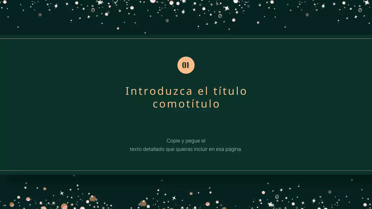 Presentación de concepto navideño con clase sobre fondo caqui