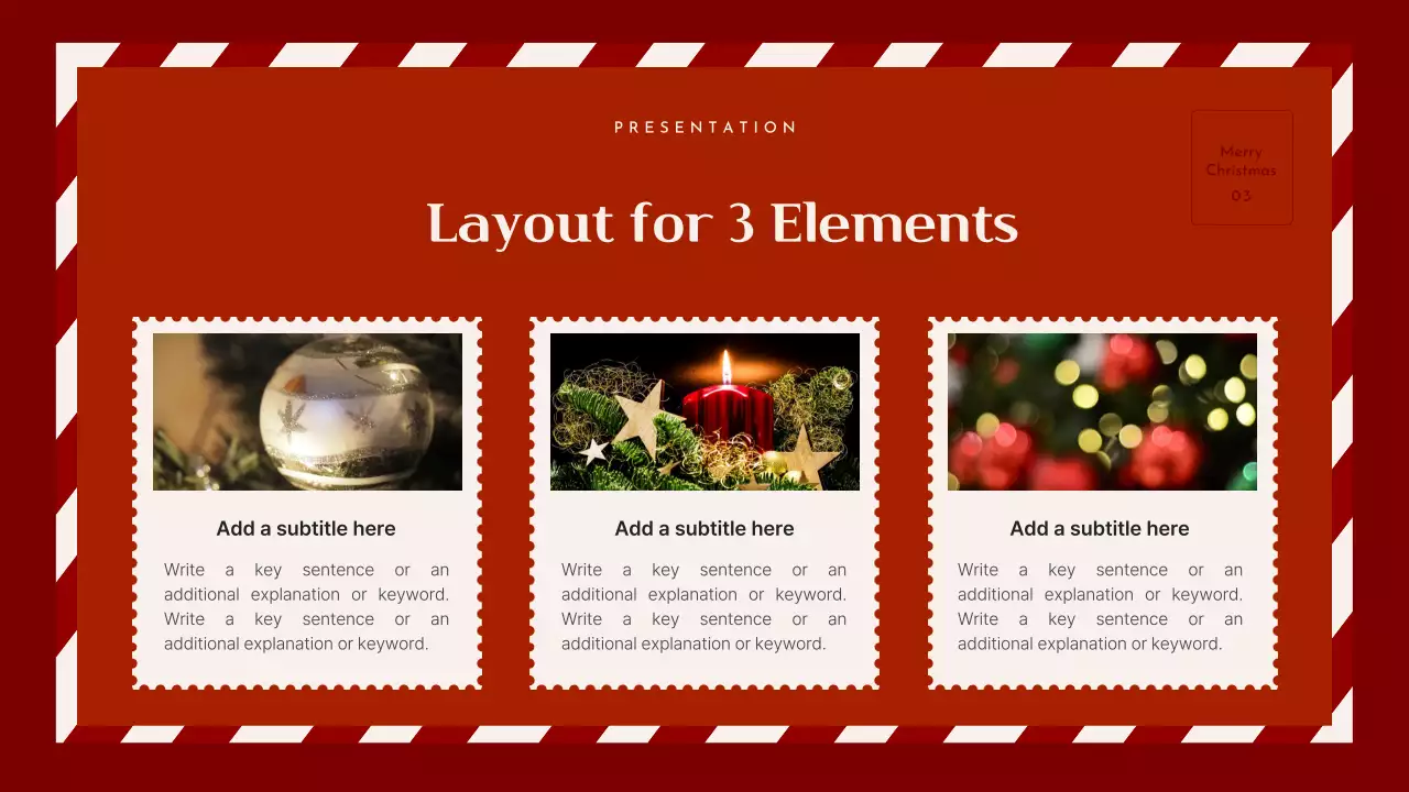 Red Classic Christmas Presentation