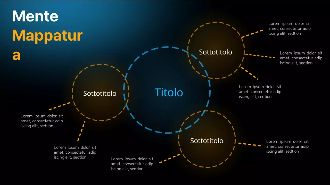 Nero e blu, layout moderno e versatile Materiale della pagina
