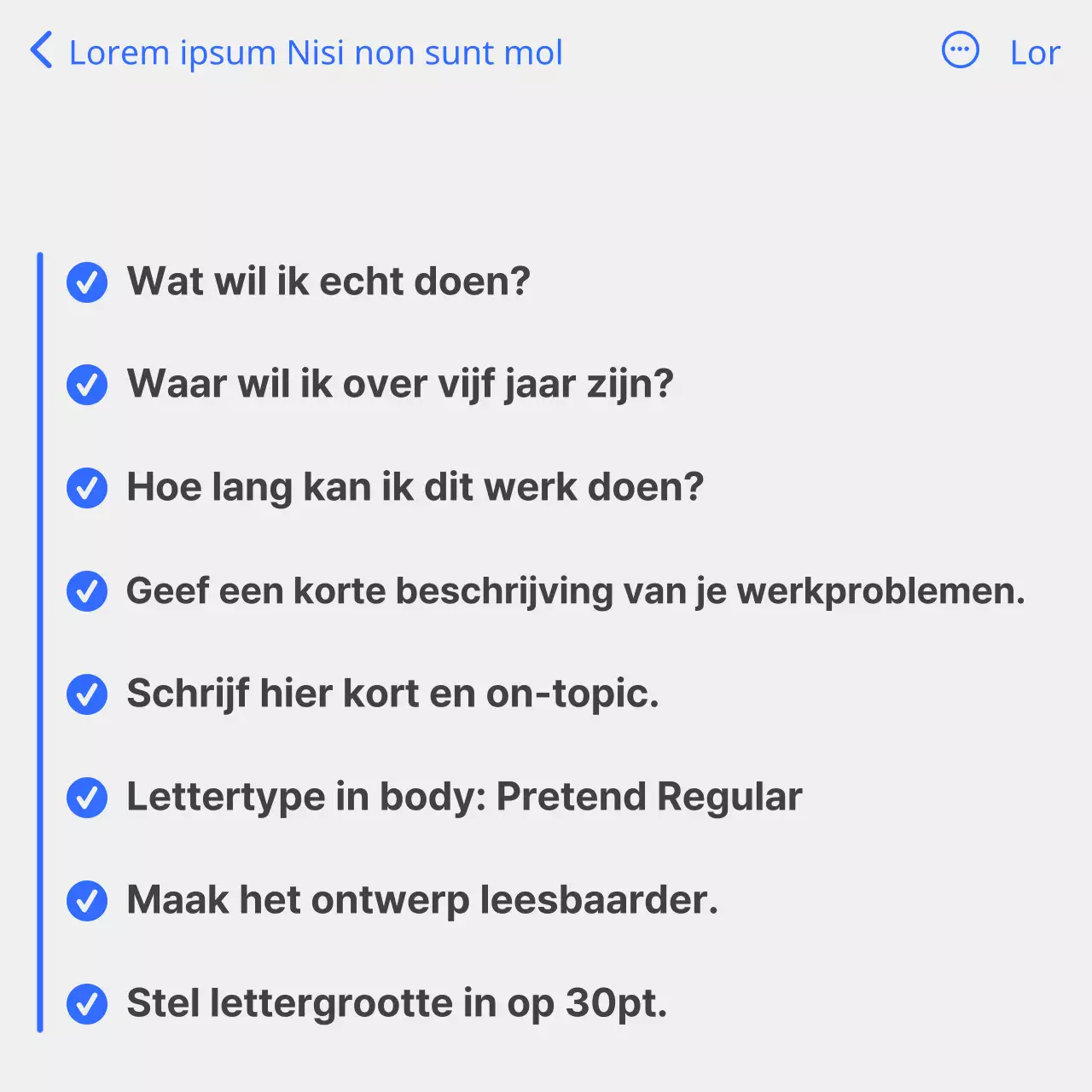 Een gids voor het ontwerpen van een eenvoudige carrière in wit en blauw