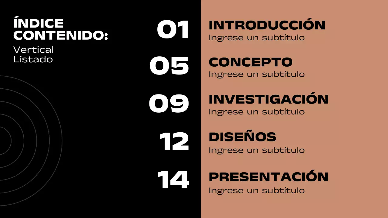 Informe de páginas con diseño mínimo múltiple en marrón y negro